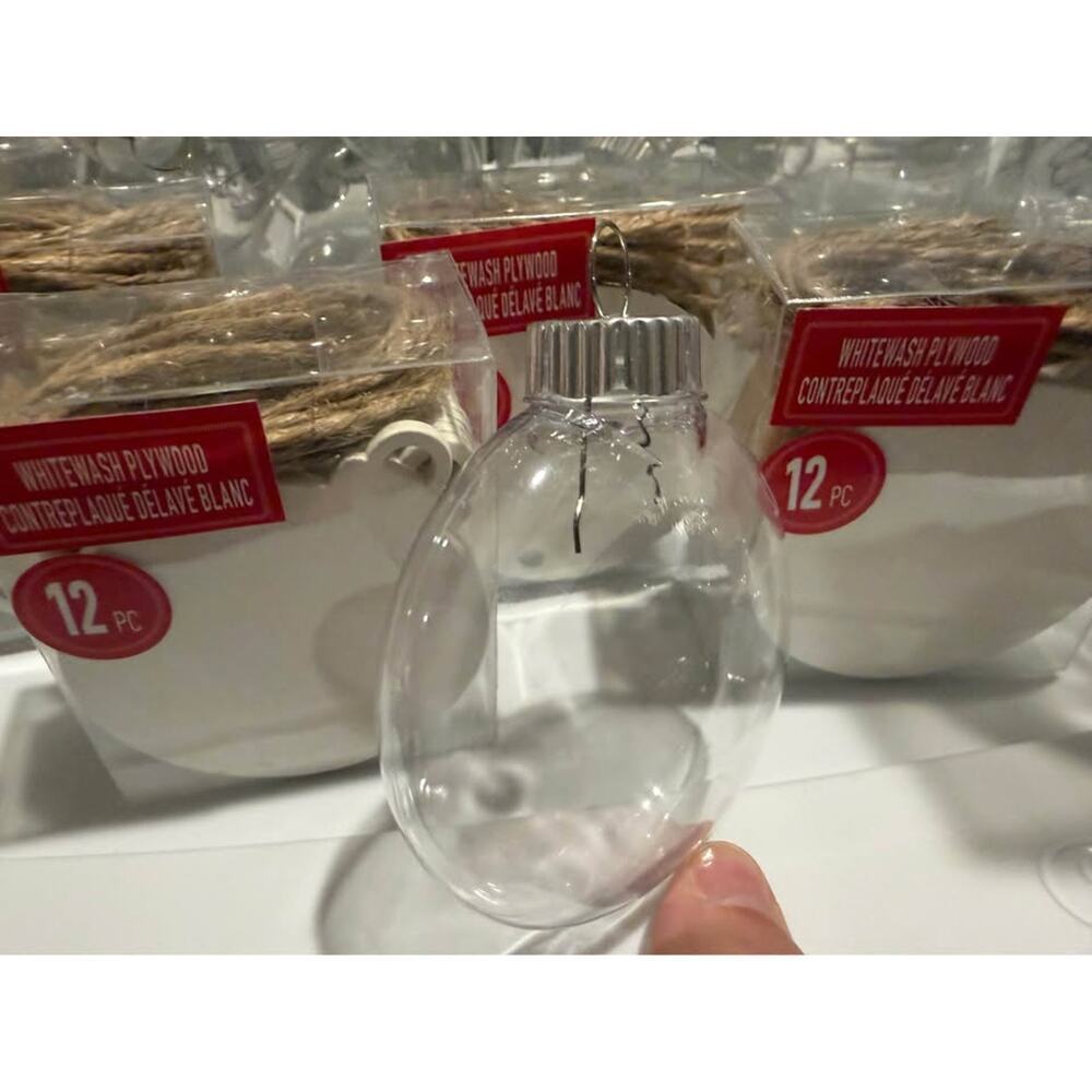 Clear Plastic Christmas Ornaments assorted craft supplies - Picture 3 of 3